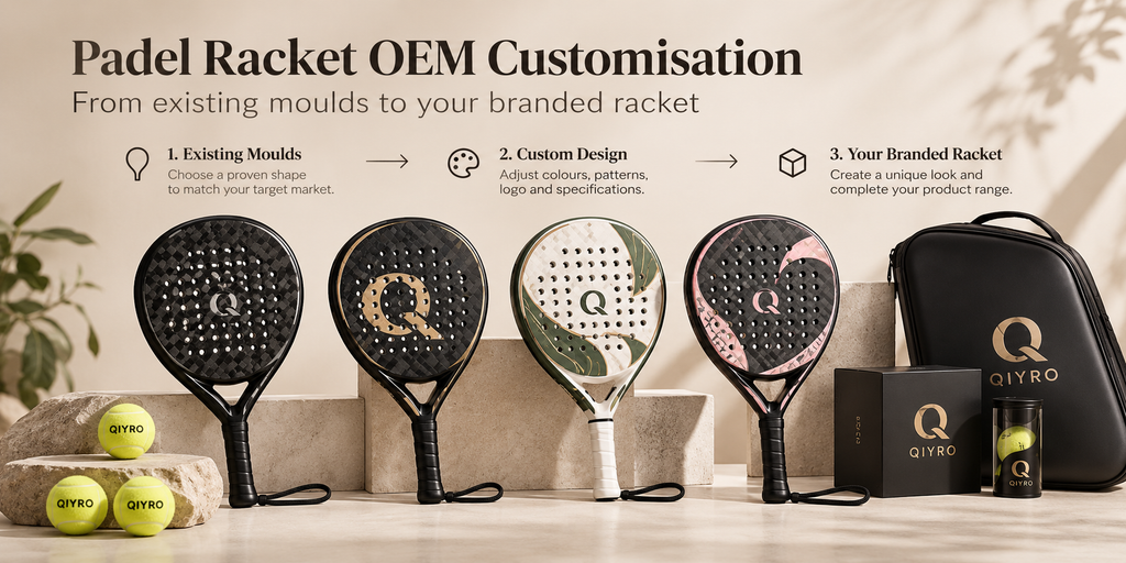 OEM vs ODM padel rackets – QIYRO branded rackets and custom packaging